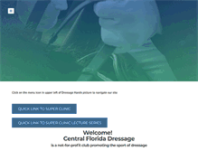 Tablet Screenshot of centralfloridadressage.com